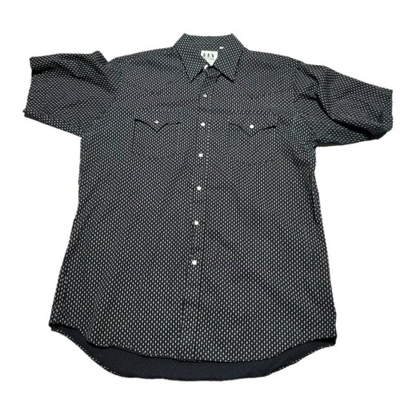 Ely Cattleman Black Button Front Size Large - Picture 7 of 7